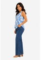 Blusa Para Mujer Manga Sisa Azul Marca L&H Ref. 1F412740 de L&H