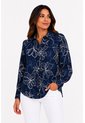 Blusa Para Mujer Manga Larga Azul Marca L&H Ref. 1F412738 de L&H