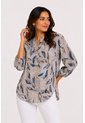 Blusa Para Mujer Manga 3/4 Azul Marca L&H Ref. 1F412731 de L&H
