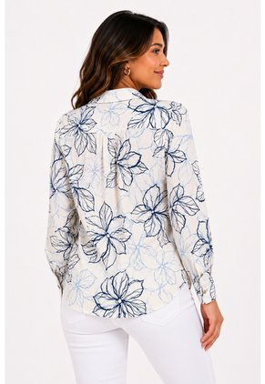 Blusa Para Mujer Manga Larga Beige Marca L&H Ref. 1F412738