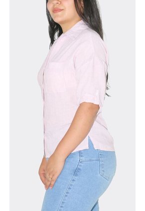 Blusa Para Mujer Manga Corta Rosado Marca L&H Ref. 2J412265