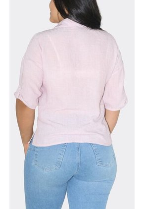 Blusa Para Mujer Manga Corta Rosado Marca L&H Ref. 2J412265