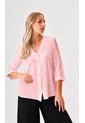 Blusa Para Mujer Manga 3/4 Rosado Marca L&H Ref. 1F412665 de L&H