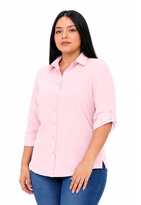 Blusa Para Mujer Manga 3/4 Rosado Marca L&H Ref. 1F412617