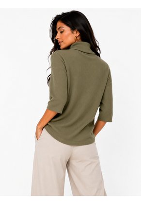 Camiseta Para Mujer Manga 3/4 Verde Marca L&H Ref. 1F409579