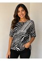 Camiseta Para Mujer Manga 3/4 Negro Marca L&H Ref. 1F409569 de L&H