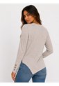 Camiseta Para Mujer Manga Larga Beige Marca L&H Ref. 1F409581 de L&H
