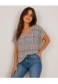 Camiseta Para Mujer Manga Corta Cafe Marca L&H Ref. 1F409570 de L&H