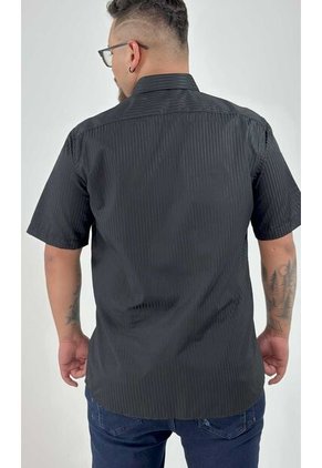 Camisa Para Hombre Manga Corta Negro Marca L&H