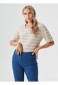 Camiseta Para Mujer Manga Corta Beige Marca L&H Ref. 1F409565 de L&H