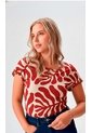 Camiseta Para Mujer Manga Corta Rojo Marca L&H Ref. 1F409538 de L&H