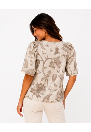 Camiseta Para Mujer  Beige Marca L&H Ref. 1F409567