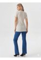 Camiseta Para Mujer Manga Corta Beige Marca L&H Ref. 1F409565 de L&H