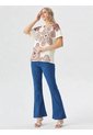 Camiseta Para Mujer Manga Corta Beige Marca L&H Ref. 1F409505 de L&H