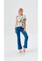 Camiseta Para Mujer Manga Corta Verde Marca L&H Ref. 1F409524 de L&H