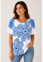 Camiseta Para Mujer Manga Corta Blanco Marca L&H Ref. 1F409505 de L&H