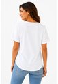 Camiseta Para Mujer Manga Corta Blanco Marca L&H Ref. 1F409505 de L&H