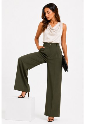 Pantalon Para Mujer Verde Marca L&H Ref. 1F407259