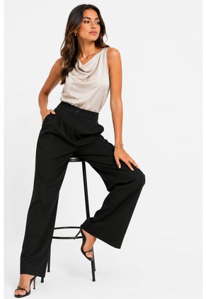 Pantalon Para Mujer Negro Marca L&H Ref. 1F407259