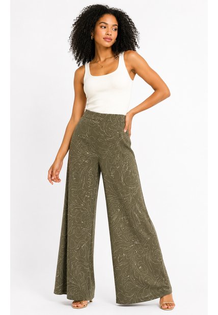 Pantalon Para Mujer  Verde Marca L&H Ref. 1F407258