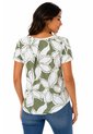 Camiseta Para Mujer Manga Corta Verde Marca L&H Ref. 1F409524 de L&H