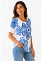 Camiseta Para Mujer Manga Corta Blanco Marca L&H Ref. 1F409505 de L&H