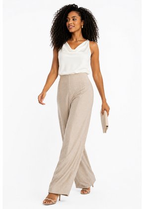 Pantalon Para Mujer Beige Marca L&H Ref. 1F407258
