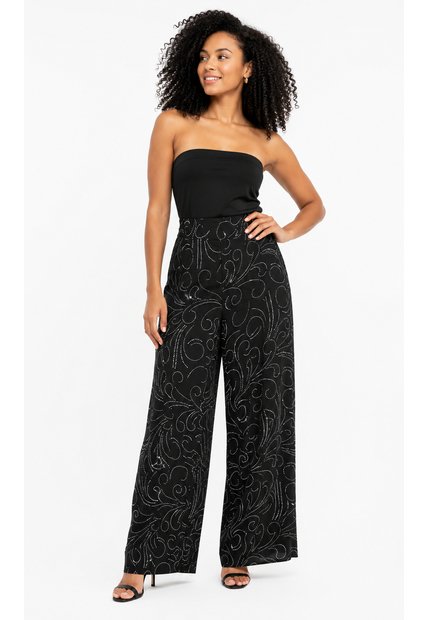 Pantalon Para Mujer  Negro Marca L&H Ref. 1F407258