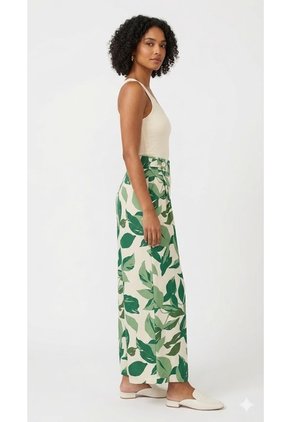 Pantalon Para Mujer Verde Marca L&H Ref. 1F407257