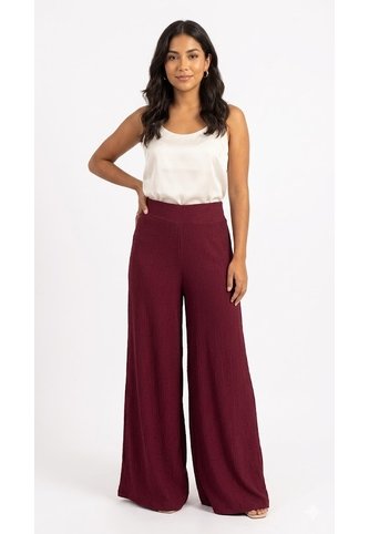 Pantalon Para Mujer  Vino Marca L&H Ref. 1F407247 L&H