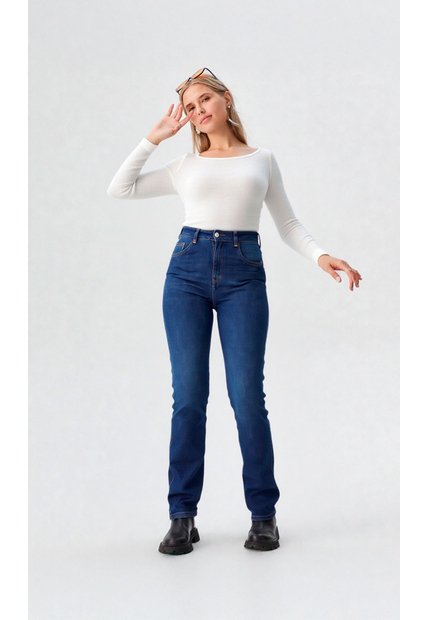Jean Para Mujer  Azul Marca L&H Ref. 1Ab407795