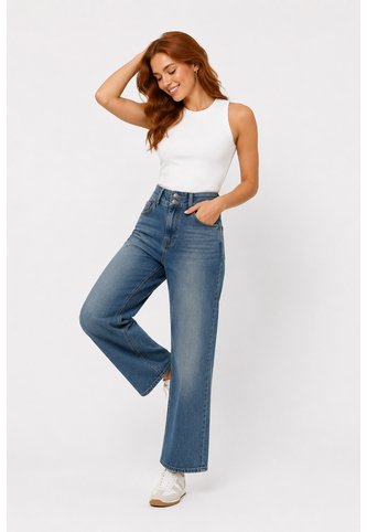 Jean Para Mujer  Azul Marca L&H Ref. 1Ab407805 L&H