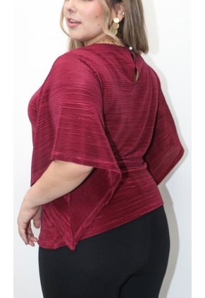 Camiseta Para Mujer. Manga 3/4 Rojo Marca L&H