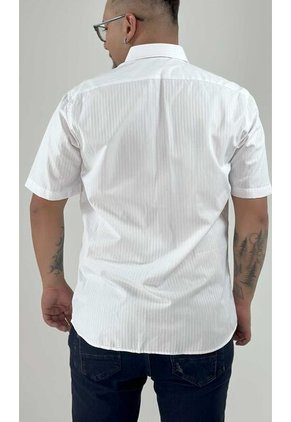 Camisa Para Hombre Manga Corta Blanco Marca L&H