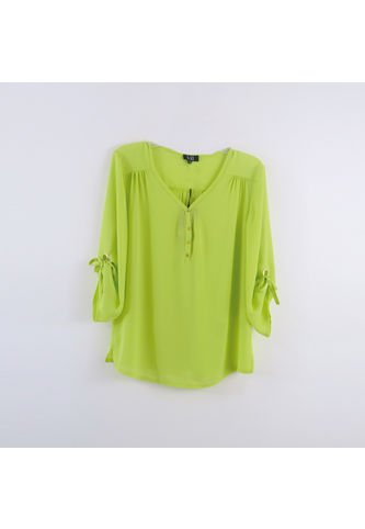 Blusa Para Mujer Manga 3/4 Verde Marca L&H L&H