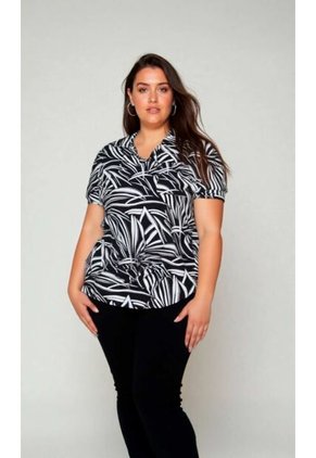 Blusa Para Mujer. Manga Corta Negro Marca L&H
