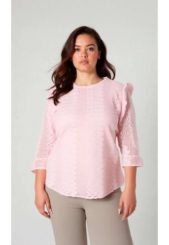 Blusa Para Mujer. Manga 3/4 Rosado Marca L&H L&H