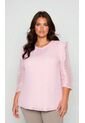 Blusa Para Mujer. Manga 3/4 Rosado Marca L&H de L&H