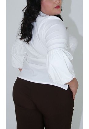 Blusa Para Mujer. Manga 3/4 Crudo Marca L&H