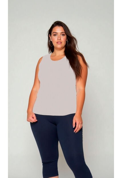 Camiseta Para Mujer. Manga Sisa Gris Claro Marca L&H