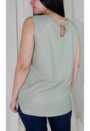 Blusa Para Mujer Manga Sisa Verde Marca L&H