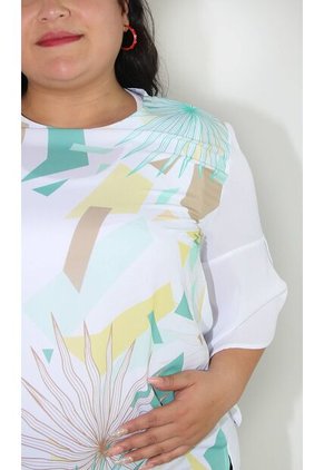 Blusa Para Mujer. Manga 3/4 Verde Marca L&H