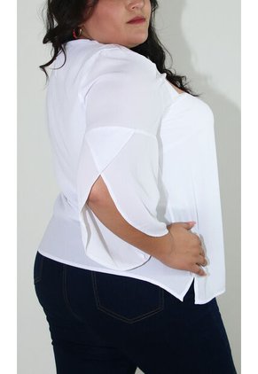 Blusa Para Mujer. Manga 3/4 Verde Marca L&H