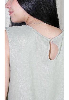 Blusa Para Mujer Manga Sisa Verde Marca L&H