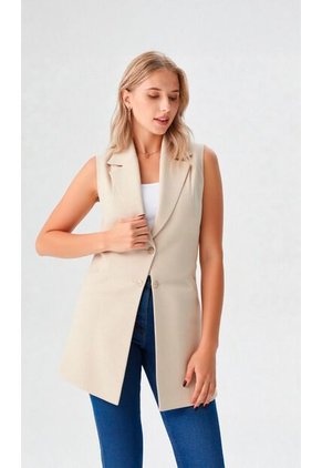 Chaleco Para Mujer Beige Marca L&H Ref. 4V425036