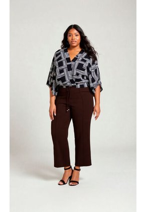 Blusa Para Mujer. Manga Corta Negro Marca L&H