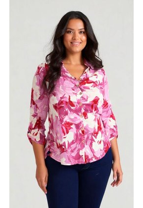 Blusa Para Mujer. Manga 3/4 Lila Marca L&H