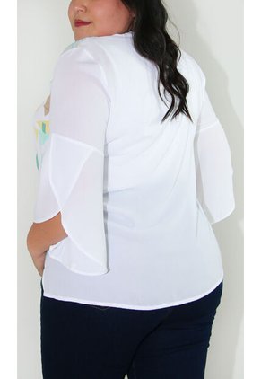 Blusa Para Mujer. Manga 3/4 Rosado Marca L&H
