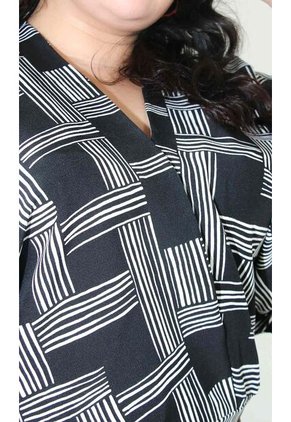 Blusa Para Mujer. Manga Corta Negro Marca L&H