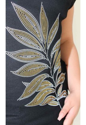 Camiseta Para Mujer. Manga Corta Negro Marca L&H